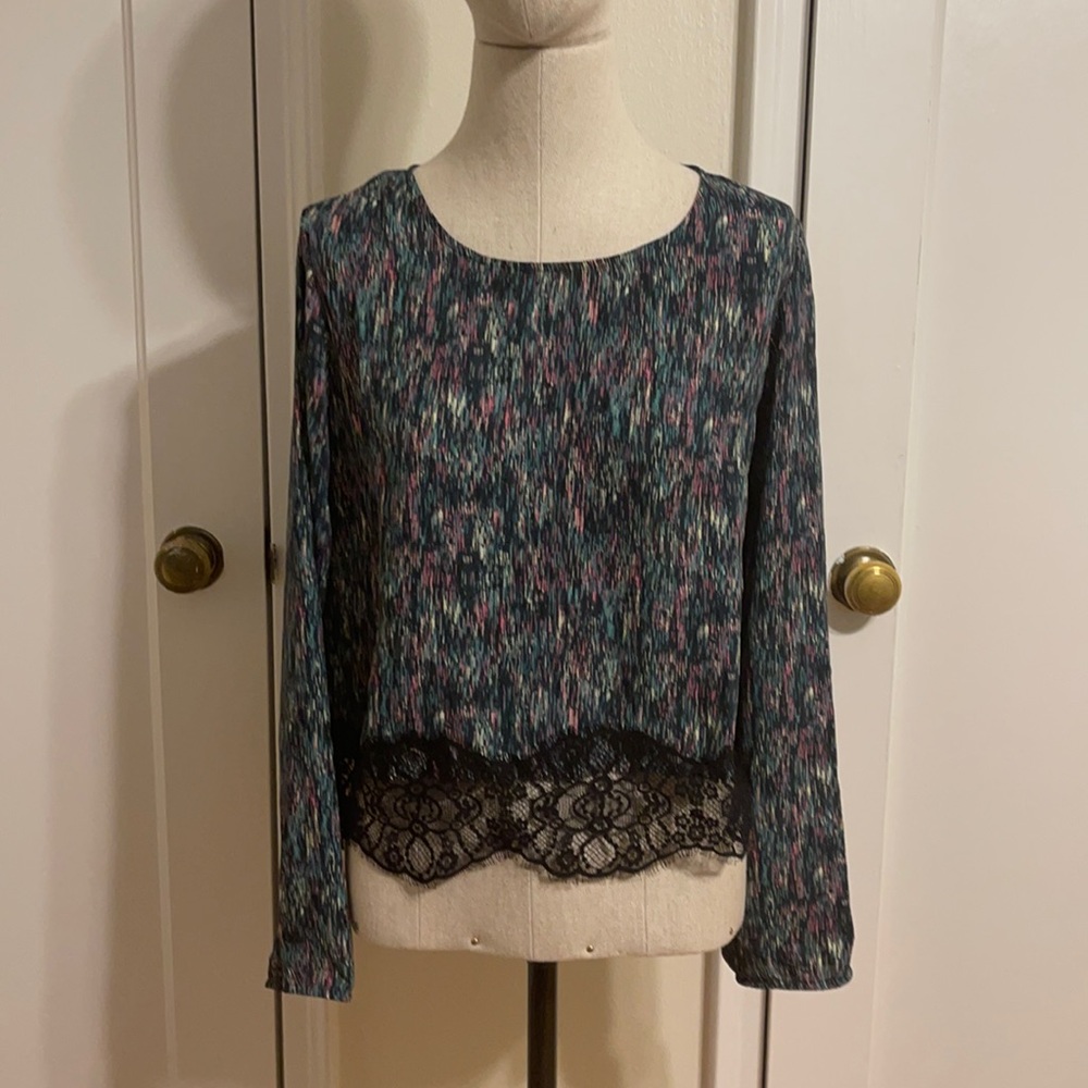 NWT Aqua blouse size L. Button up back. Never worn